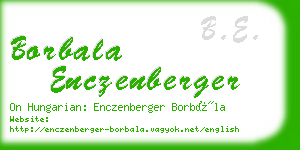 borbala enczenberger business card